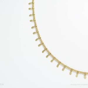 Handmade Unique Matte Gold Lindsy Choker